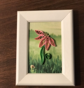 Quilled Pink Flower